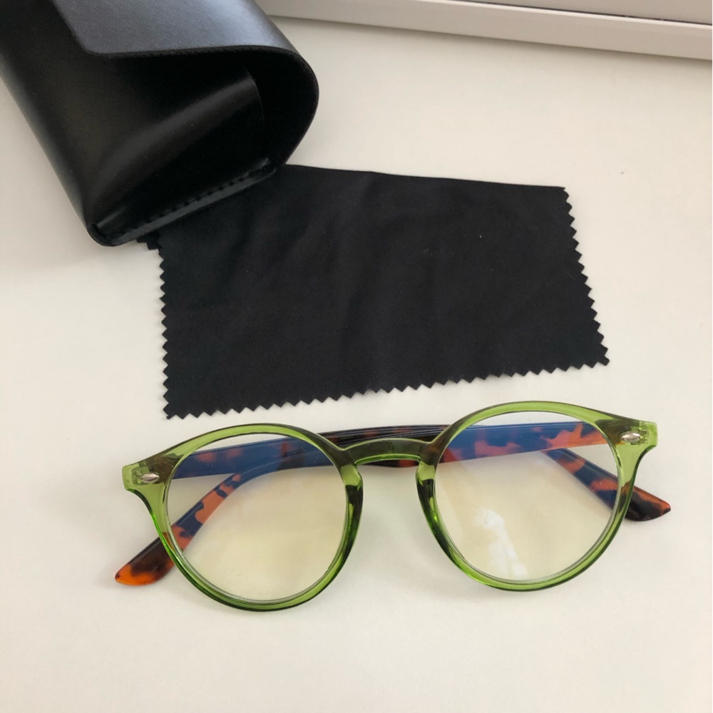 Blue ray glasses. Stylish and trendy